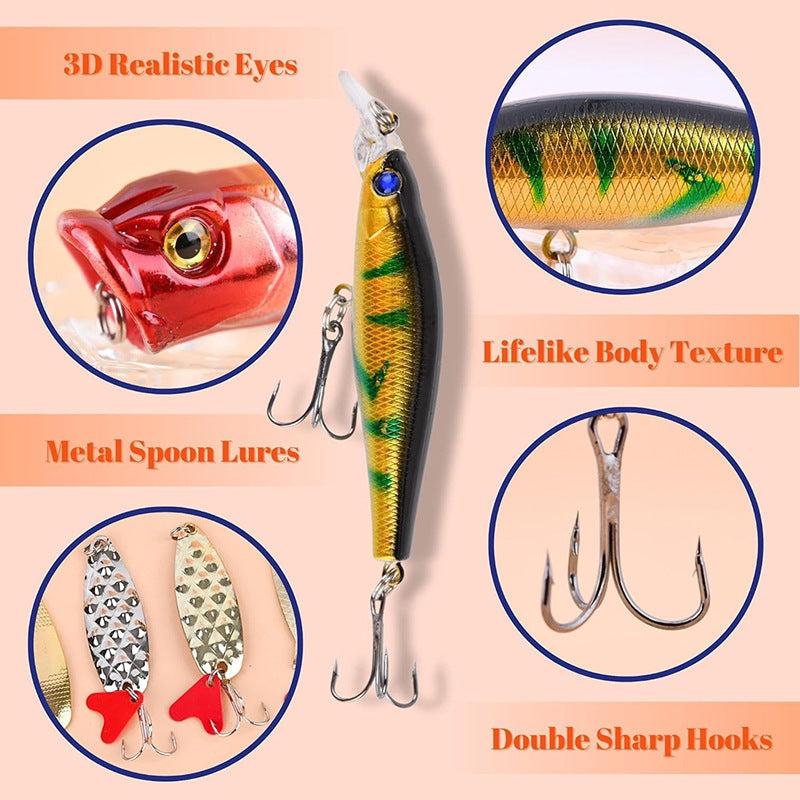 Fishing Advent Calendar Blind Box Toy Set