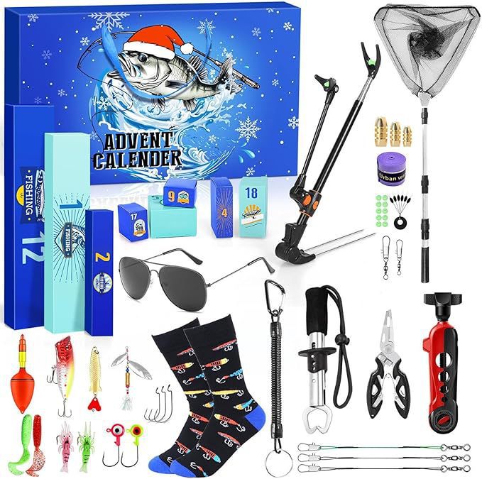 Fishing Advent Calendar Blind Box Toy Set